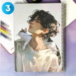 دفتر فانتزی 100 برگ جلد سخت مینیمال - Image 3