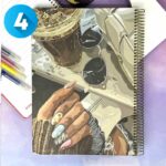 دفتر فانتزی 100 برگ جلد سخت مینیمال - Image 4