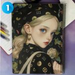 دفتر فانتزی 100 برگ جلد سخت مینیمال