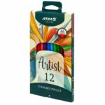 مداد رنگی آریا آرتیست ۱۲ رنگ جعبه مقوایی